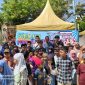 Sejumlah anak yatim saat menikmati wahana bermain gratis. (Madurakita.com)