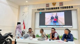 Polres Pamekasan saat konferensi pers ungkap kasus penjambretan di Pamekasan (Madurakita.com).
