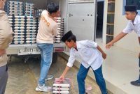 Antusias Siswa saat menerima MBG dari SPPG Pakamban Laok