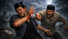 Ilustrasi Penikaman terhadap warga Plakpak Pamekasan (madurakita.com).
